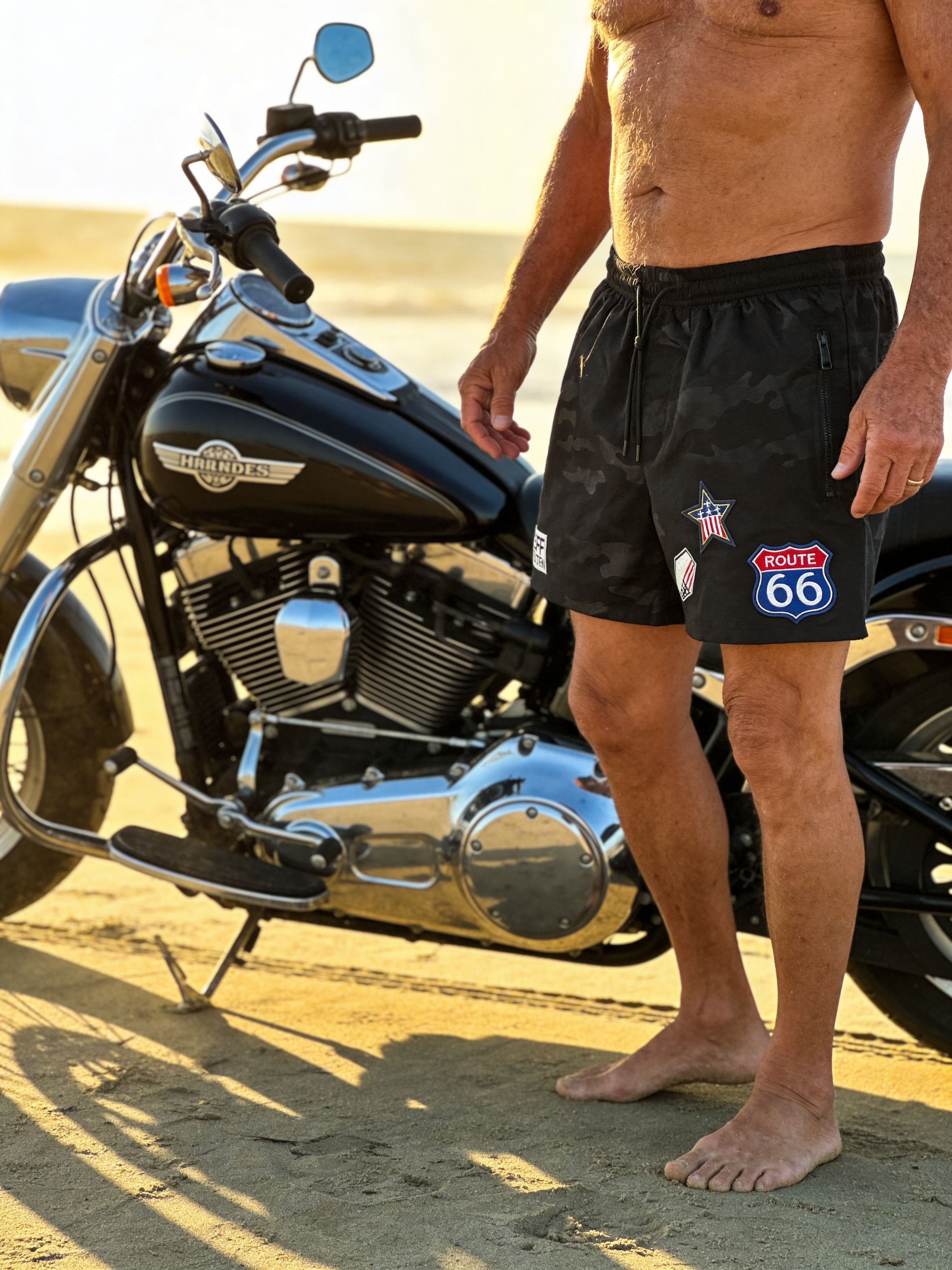 JEFF BOLTEN Badehose "Route 66 #2"