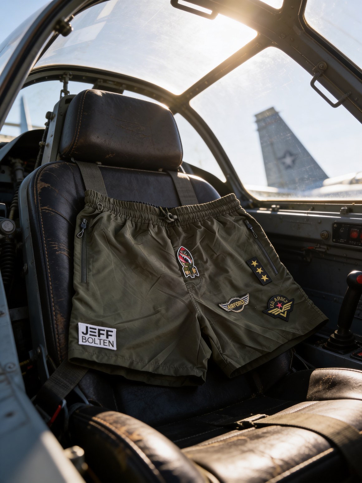 JEFF BOLTEN Badehose "Airforce"